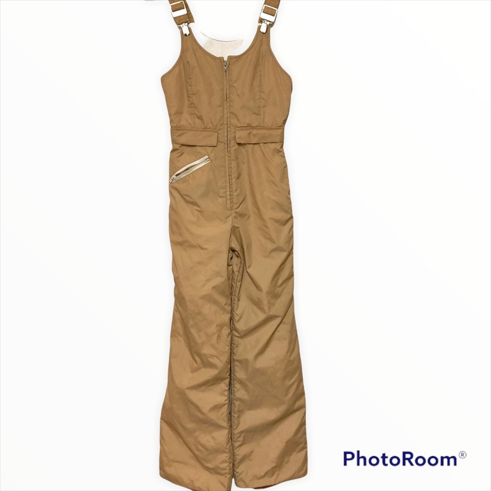 Sold ~~~Vintage 1970’s sportscaster ski snowsuit set jacket & bib detachable XS - Picture 6 of 16
